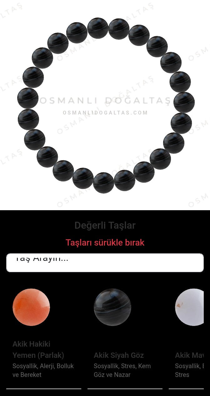 Özel Tasarım Elastik Misineli - 23 Taş - Özel Tasarım Görseli