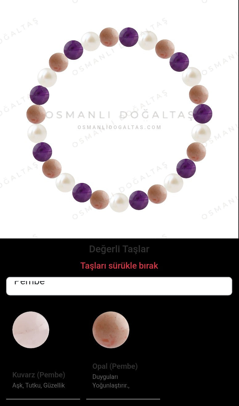 Özel Tasarım Elastik Misineli - 27 Taş - Özel Tasarım Görseli