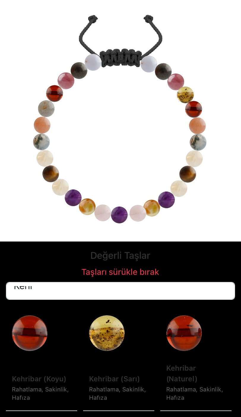 Özel Tasarım Merdiven Kapama Bileklik - 27 Taş - Özel Tasarım Görseli