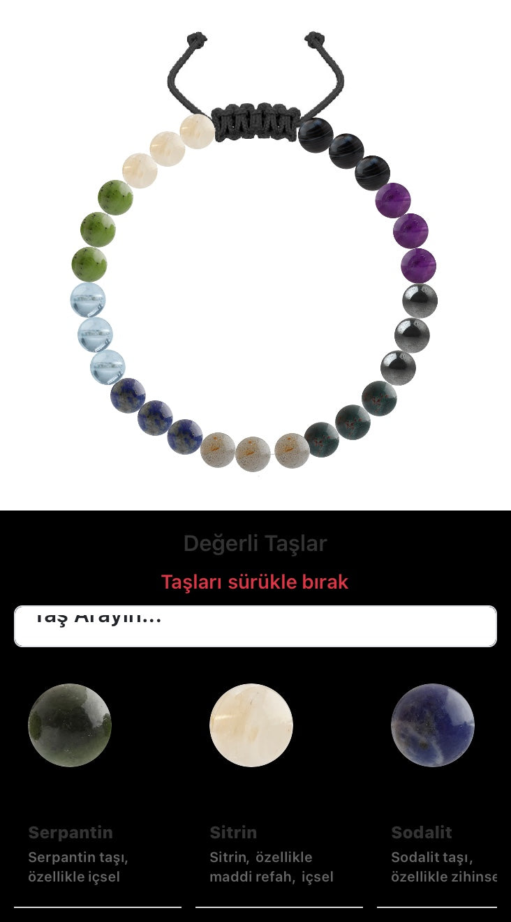 Özel Tasarım Merdiven Kapama Bileklik - 27 Taş - Özel Tasarım Görseli