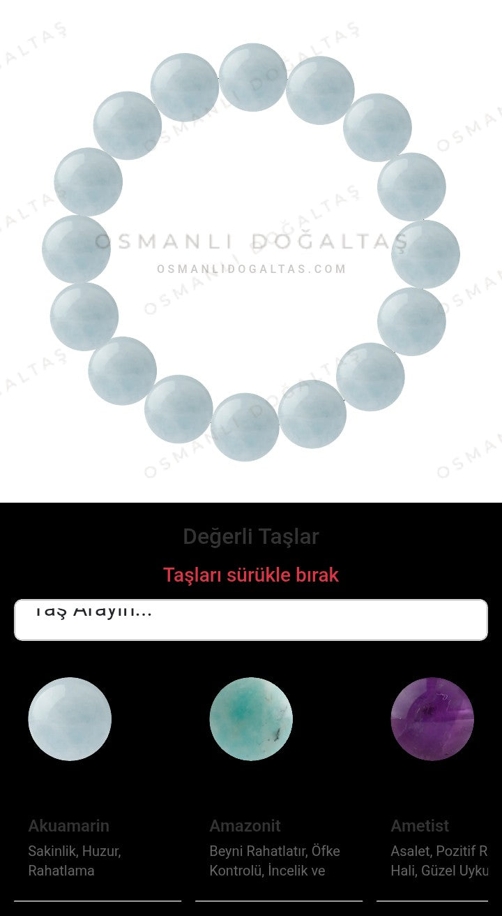 Özel Tasarım Elastik Misineli - 16 Taş - Özel Tasarım Görseli