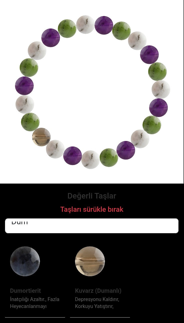 Özel Tasarım Elastik Misineli - 23 Taş - Özel Tasarım Görseli
