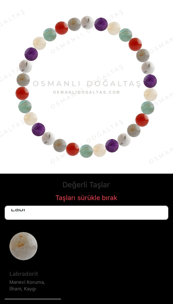 Özel Tasarım Elastik Misineli - 30 Taş - Özel Tasarım Görseli