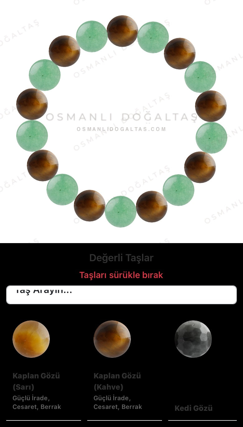 Özel Tasarım Elastik Misineli - 18 Taş - Özel Tasarım Görseli