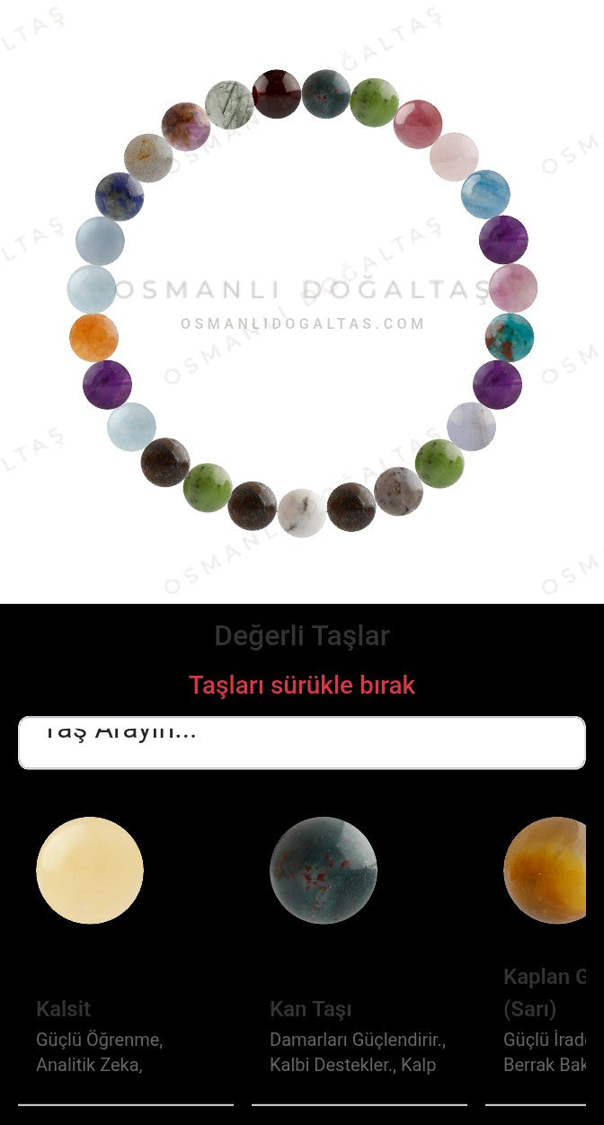 Özel Tasarım Elastik Misineli - 27 Taş - Özel Tasarım Görseli