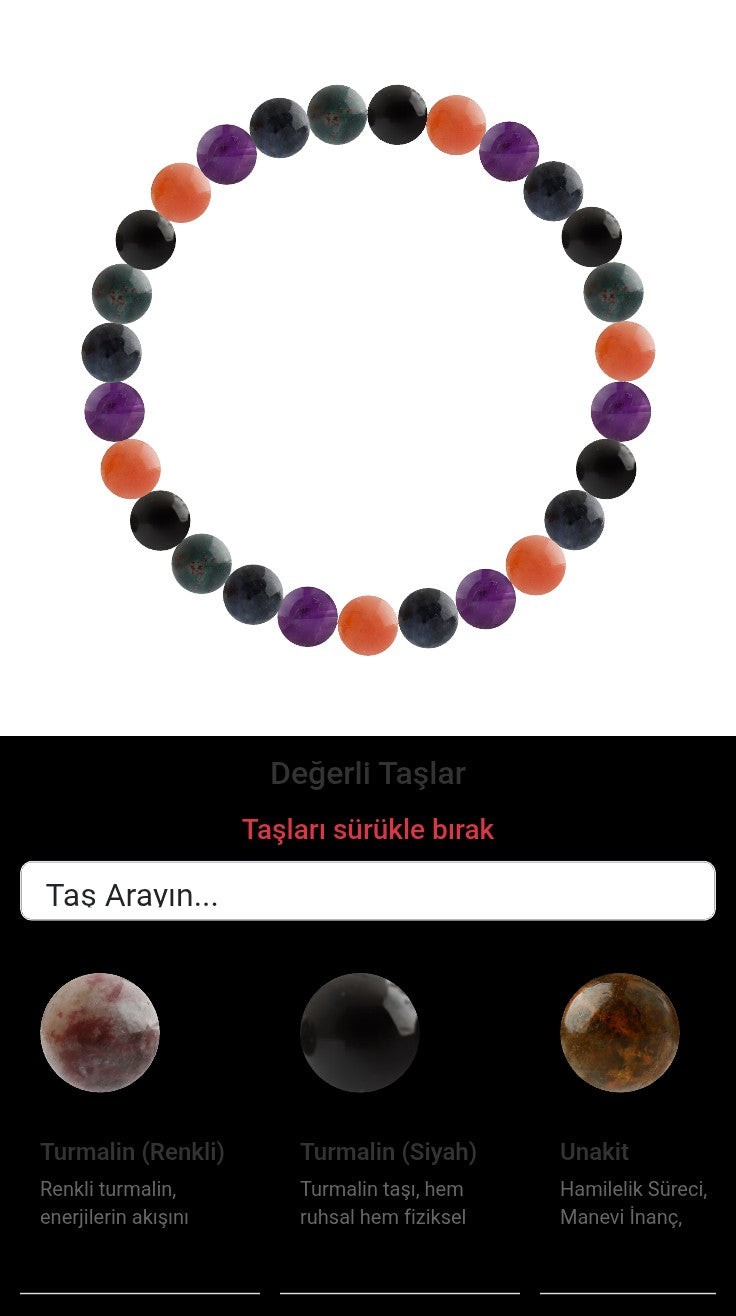 Özel Tasarım Elastik Misineli - 27 Taş - Özel Tasarım Görseli