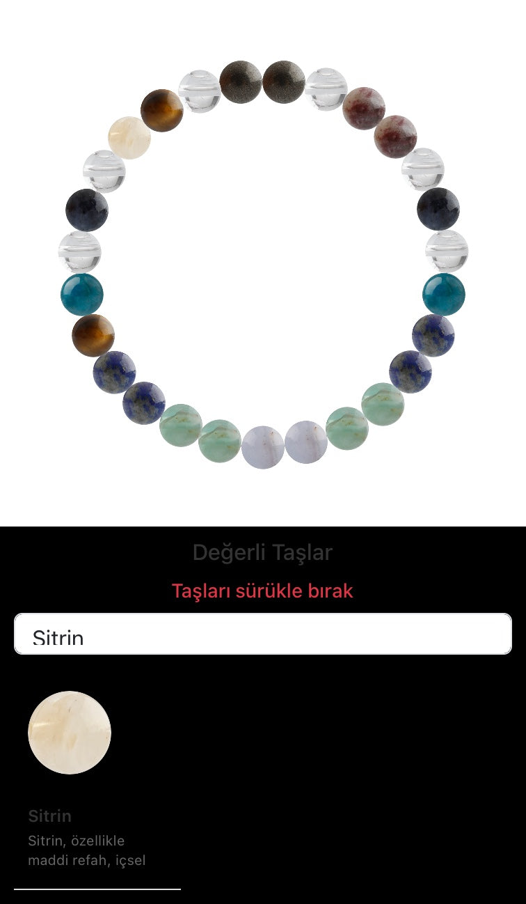 Özel Tasarım Elastik Misineli - 27 Taş - Özel Tasarım Görseli