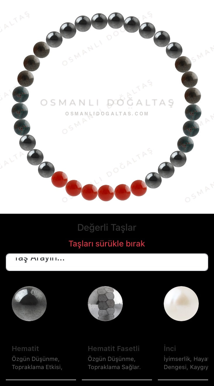 Özel Tasarım Elastik Misineli - 33 Taş - Özel Tasarım Görseli