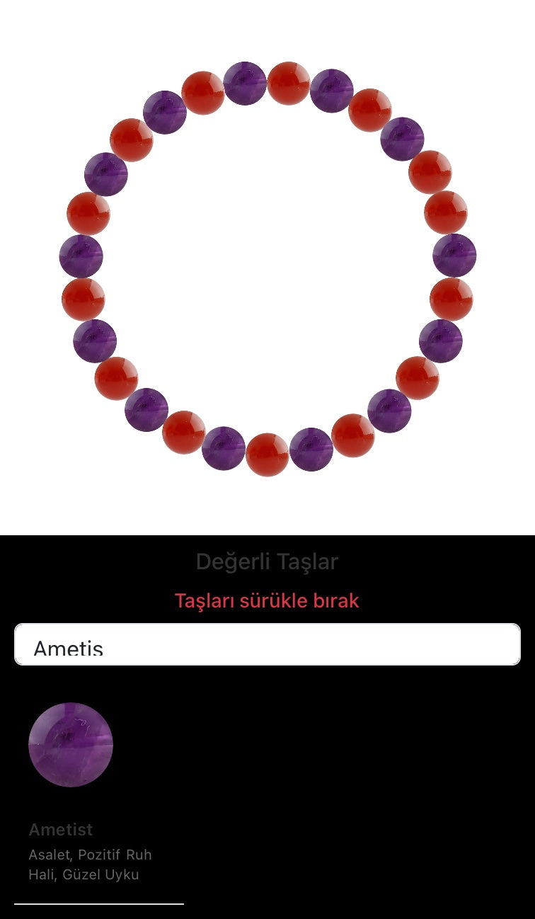 Özel Tasarım Elastik Misineli - 27 Taş - Özel Tasarım Görseli