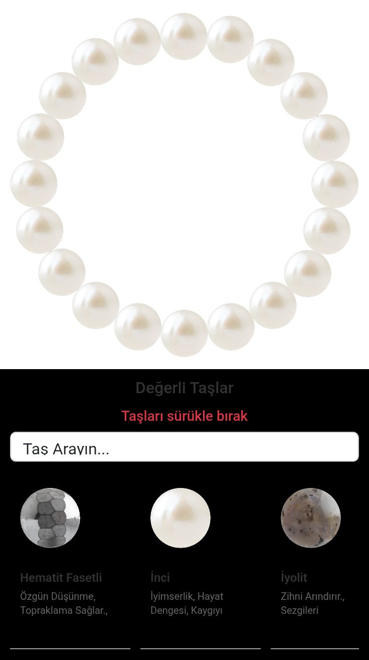 Özel Tasarım Elastik Misineli - 20 Taş - Özel Tasarım Görseli