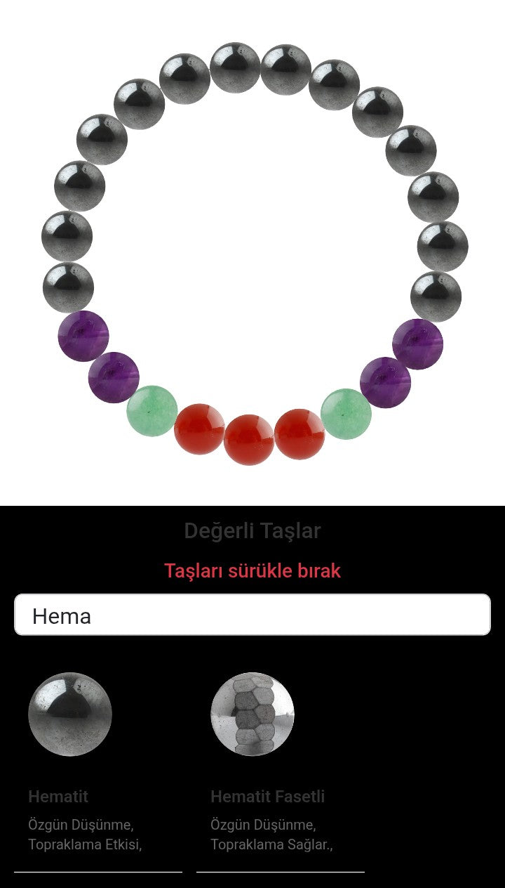 Özel Tasarım Elastik Misineli - 23 Taş - Özel Tasarım Görseli