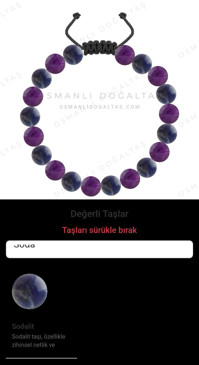 Özel Tasarım Merdiven Kapama Bileklik - 20 Taş - Özel Tasarım Görseli