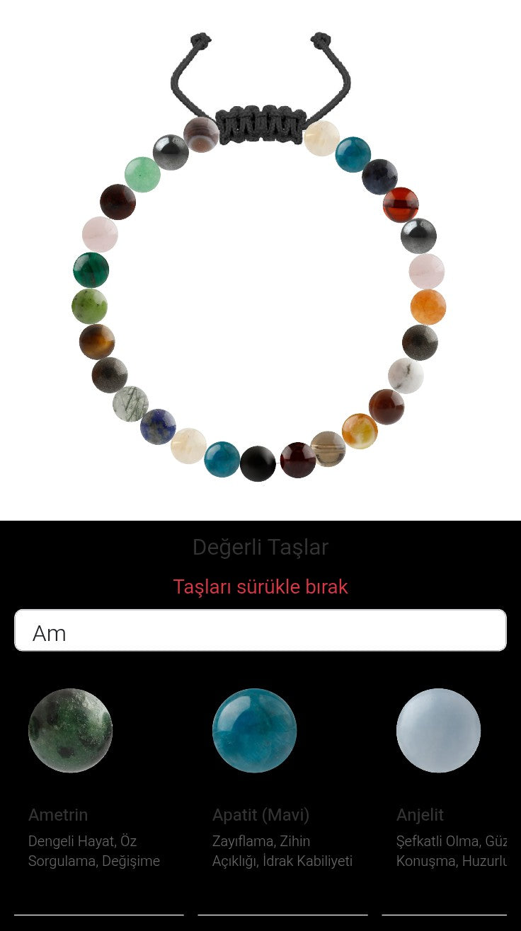Özel Tasarım Merdiven Kapama Bileklik - 27 Taş - Özel Tasarım Görseli