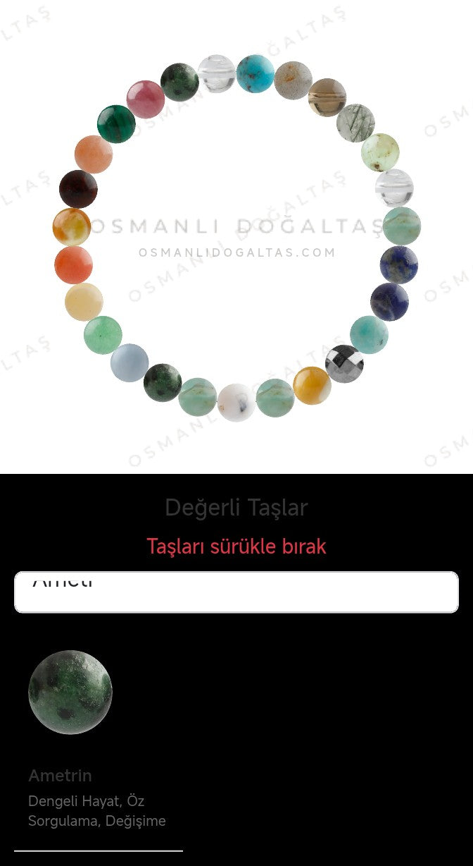 Özel Tasarım Elastik Misineli - 27 Taş - Özel Tasarım Görseli