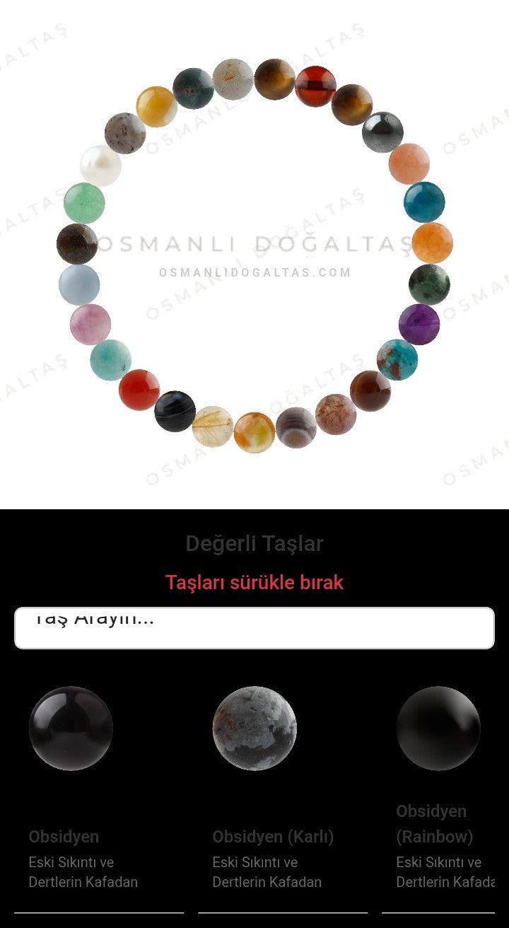 Özel Tasarım Elastik Misineli - 27 Taş - Özel Tasarım Görseli