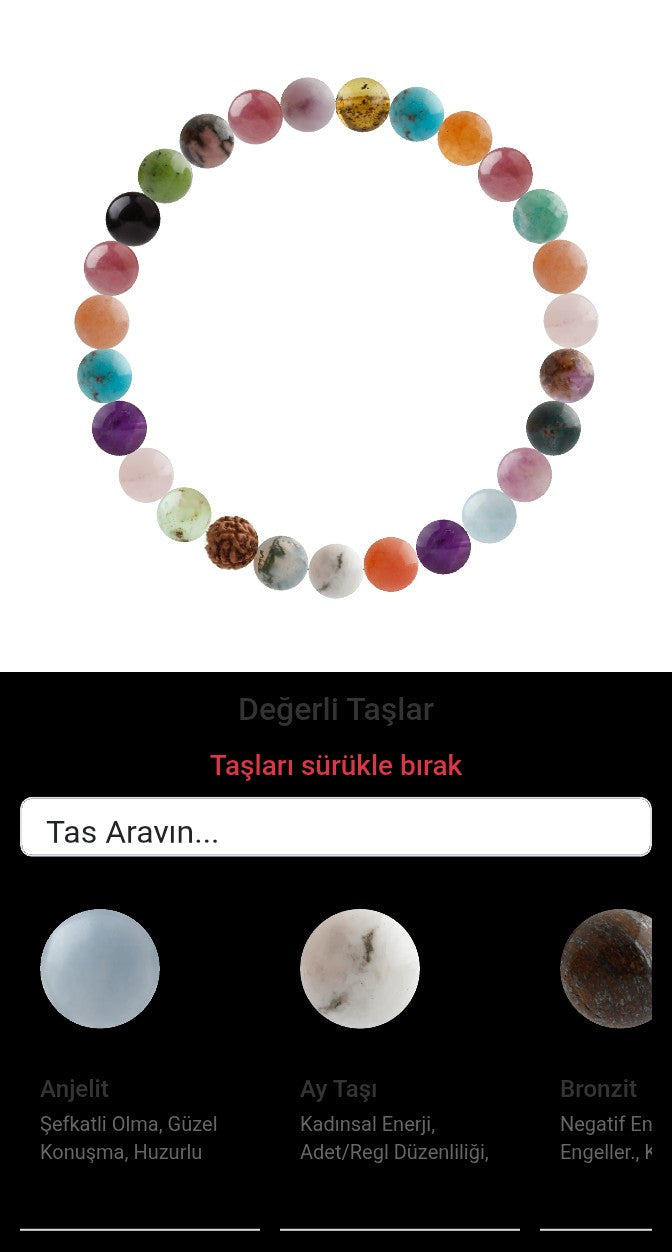 Özel Tasarım Elastik Misineli - 27 Taş - Özel Tasarım Görseli