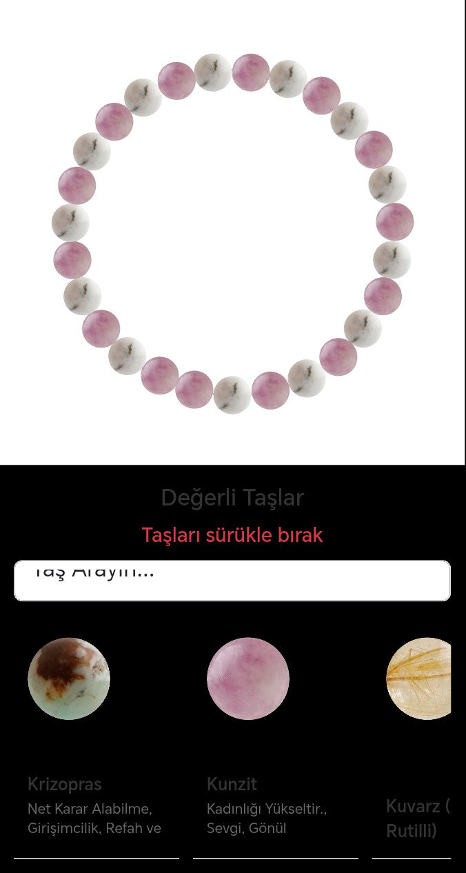 Özel Tasarım Elastik Misineli - 27 Taş - Özel Tasarım Görseli