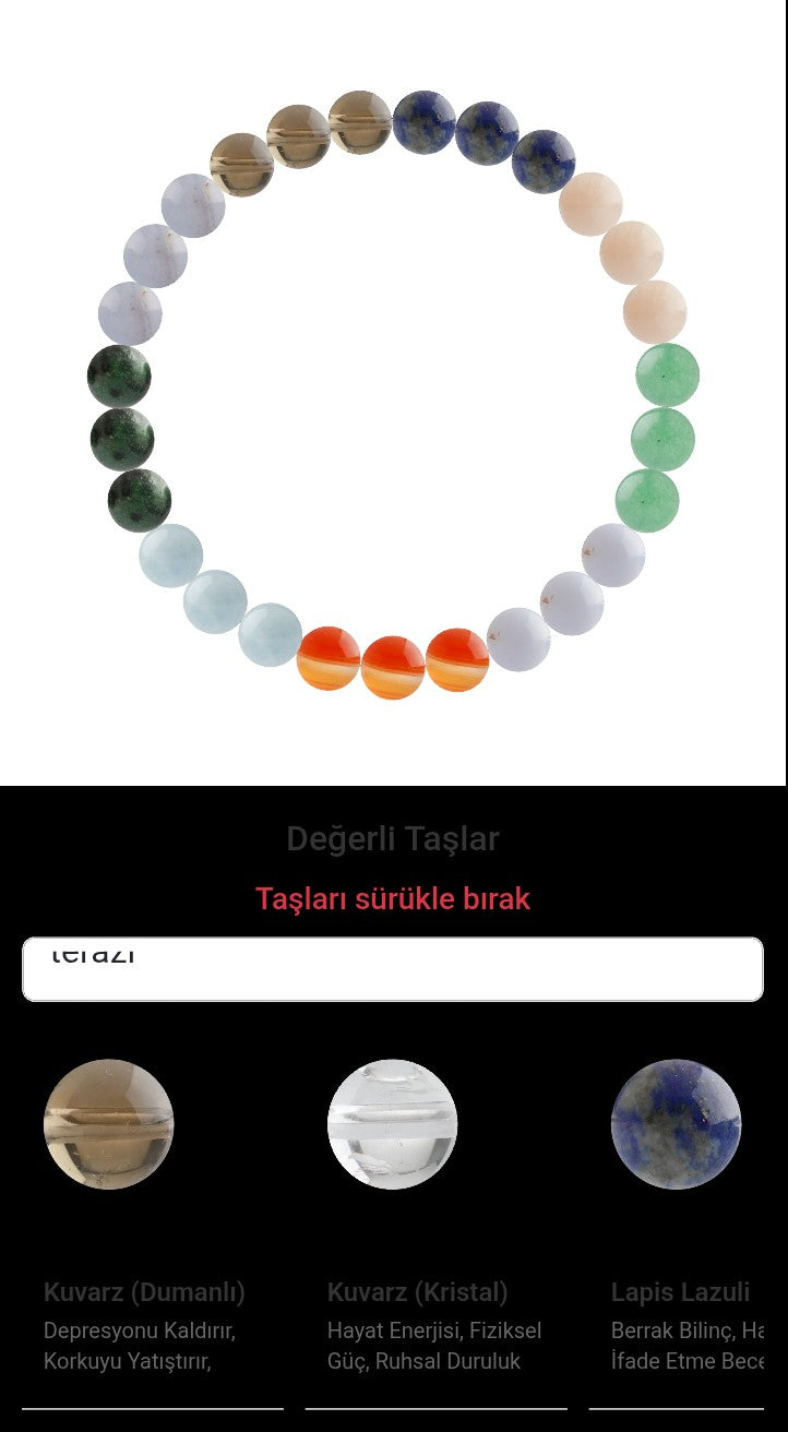 Özel Tasarım Elastik Misineli - 27 Taş - Özel Tasarım Görseli