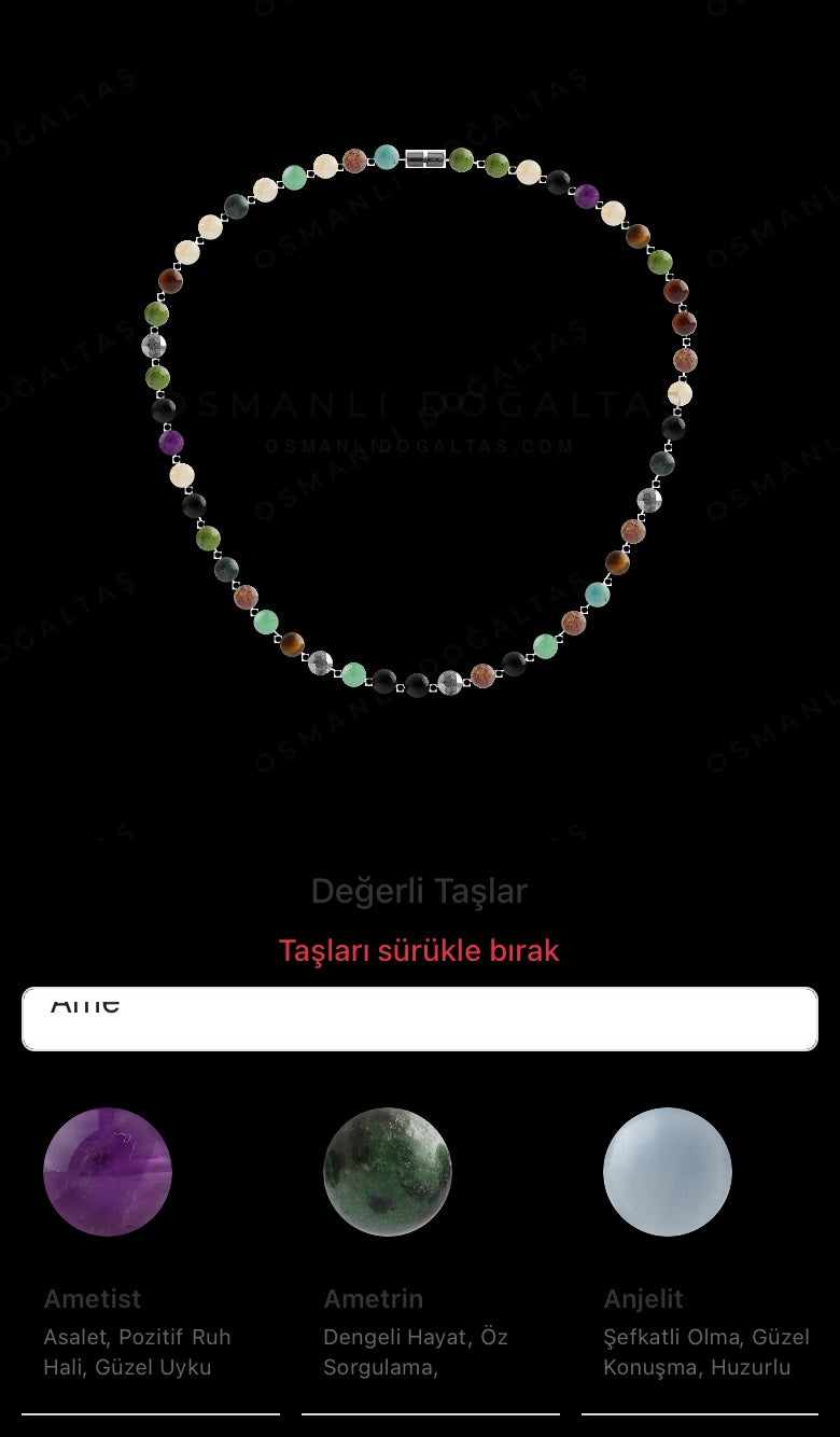 Özel Tasarım Kolye - 48 Taş - Özel Tasarım Görseli