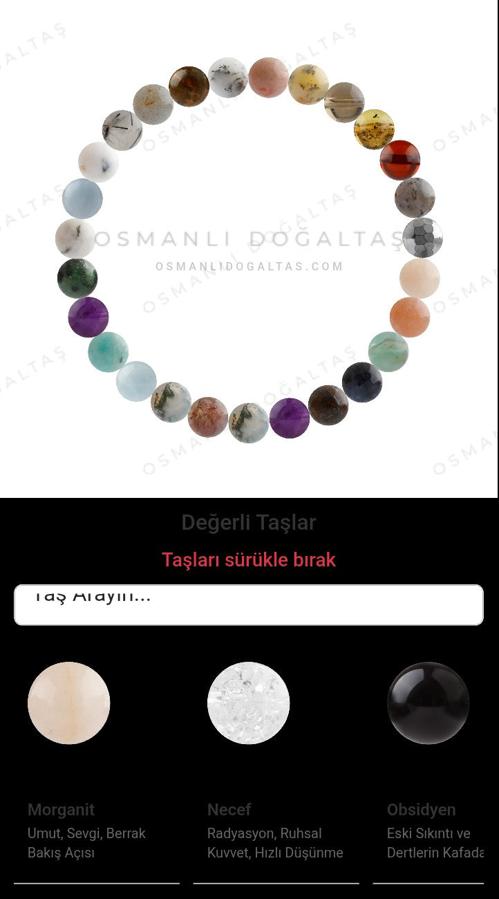 Özel Tasarım Elastik Misineli - 27 Taş - Özel Tasarım Görseli