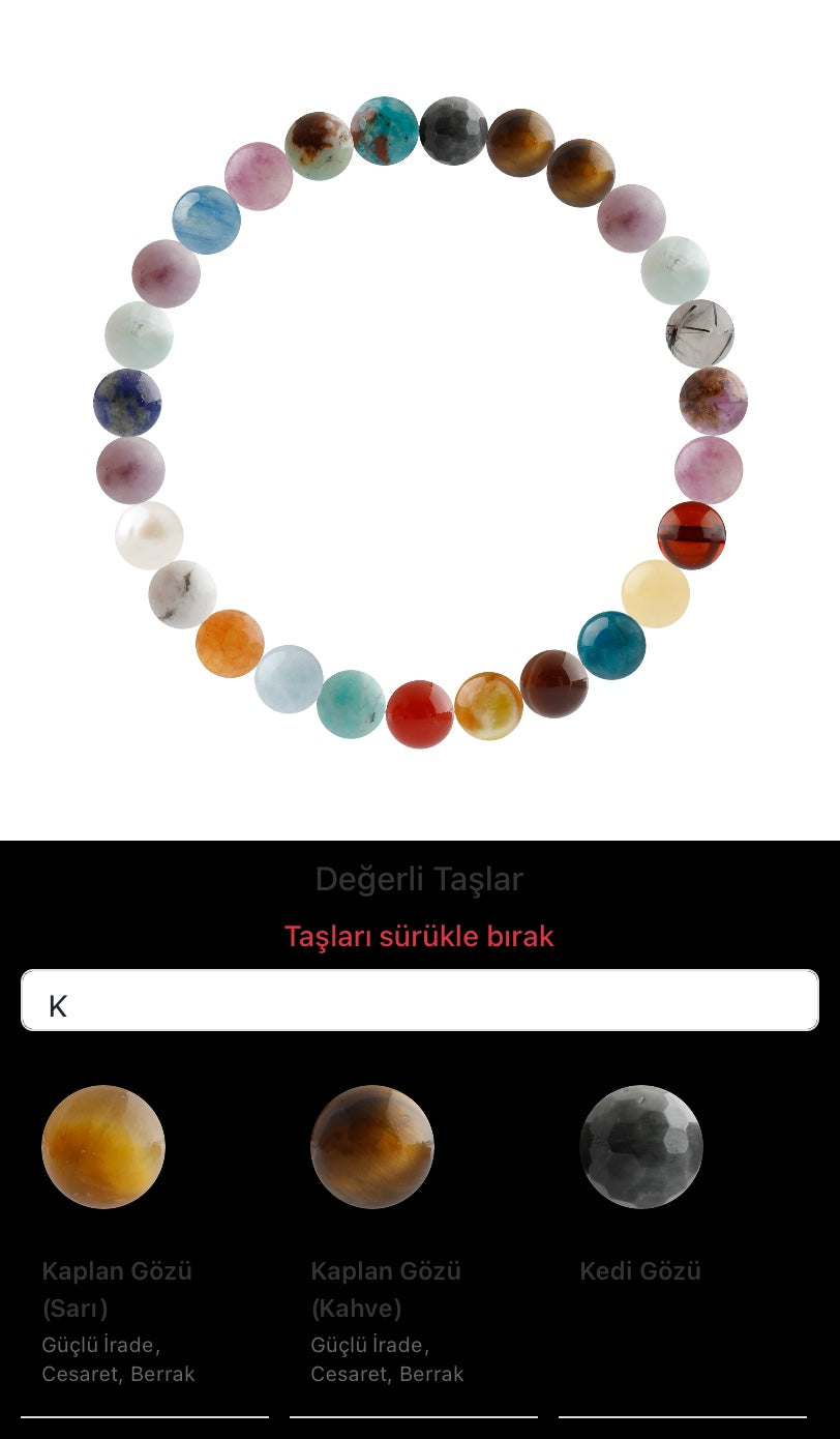 Özel Tasarım Elastik Misineli - 27 Taş - Özel Tasarım Görseli