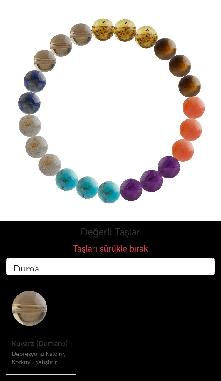 Özel Tasarım Elastik Misineli - 23 Taş - Özel Tasarım Görseli