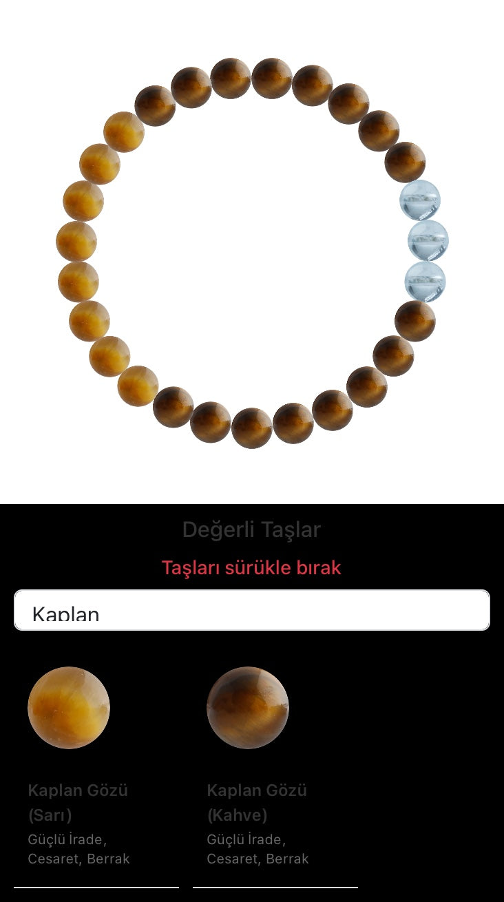 Özel Tasarım Elastik Misineli - 27 Taş - Özel Tasarım Görseli