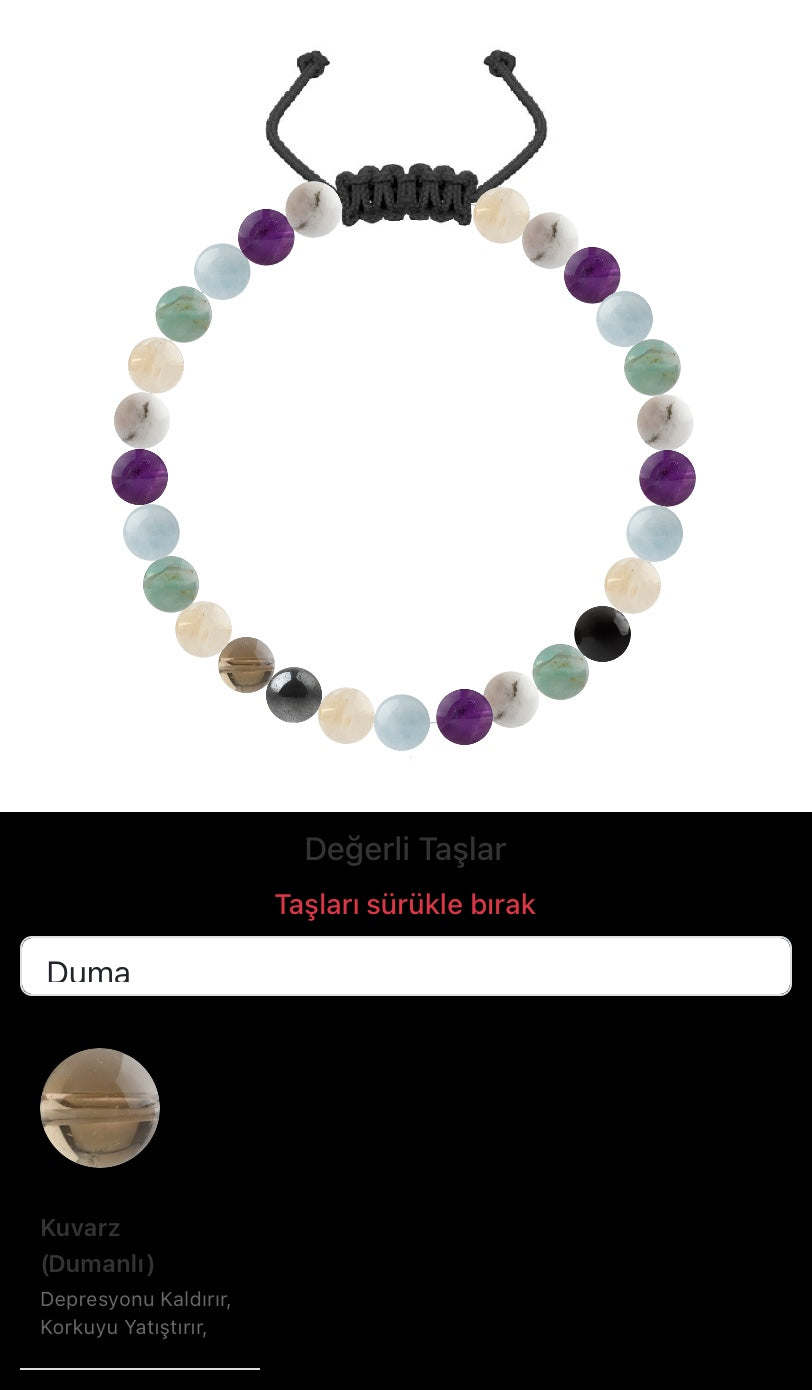 Özel Tasarım Merdiven Kapama Bileklik - 27 Taş - Özel Tasarım Görseli