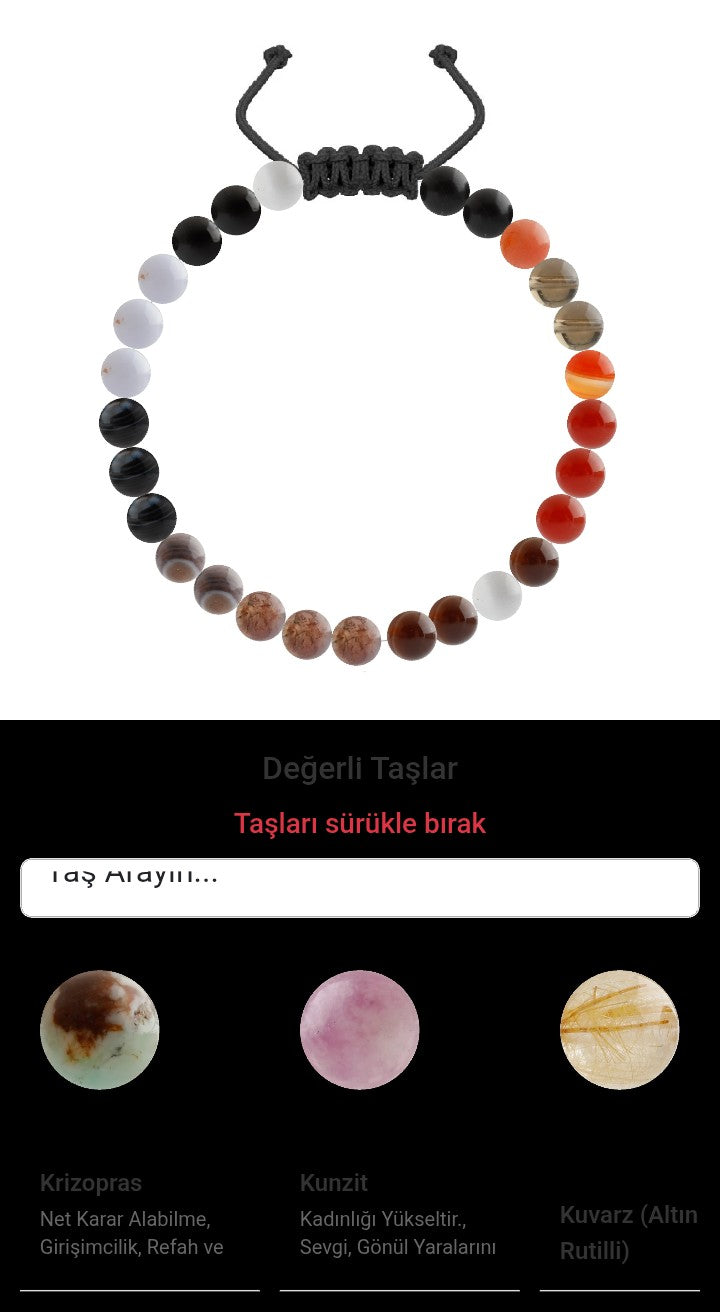 Özel Tasarım Merdiven Kapama Bileklik - 27 Taş - Özel Tasarım Görseli