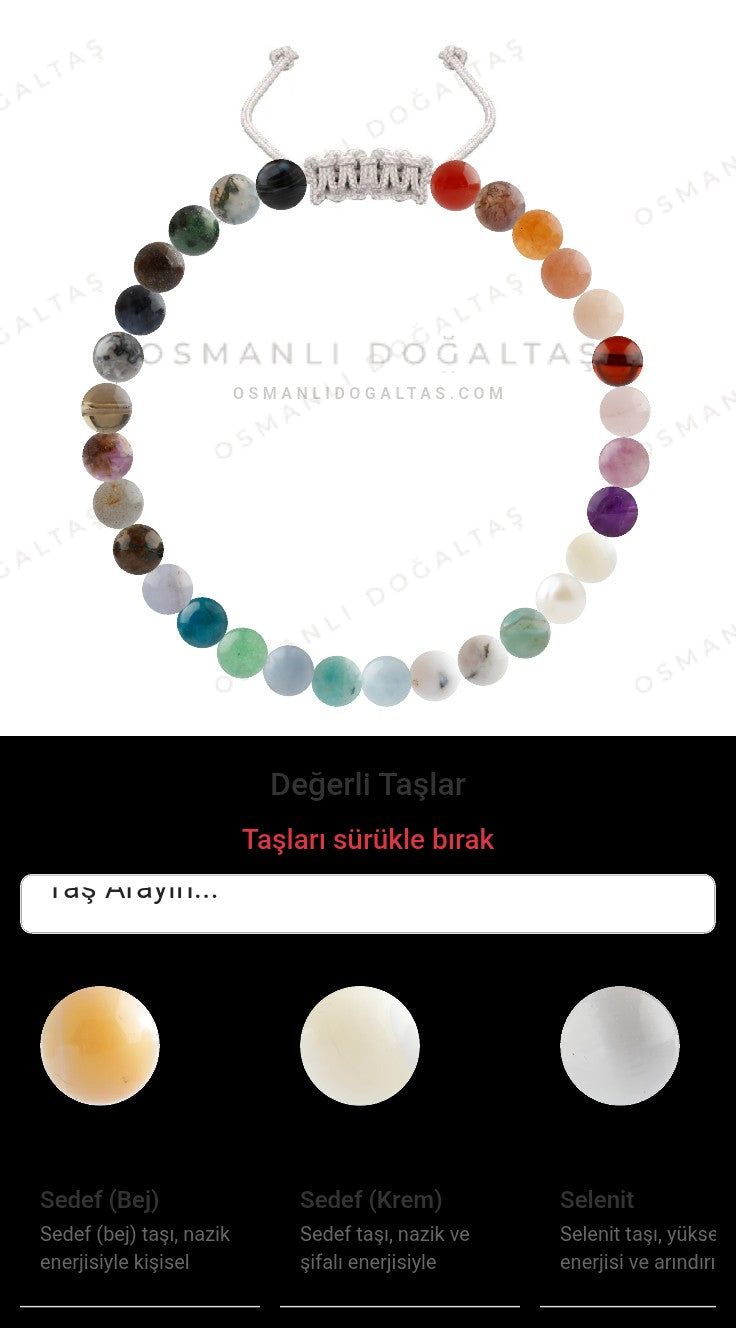 Özel Tasarım Merdiven Kapama Bileklik - 30 Taş - Özel Tasarım Görseli