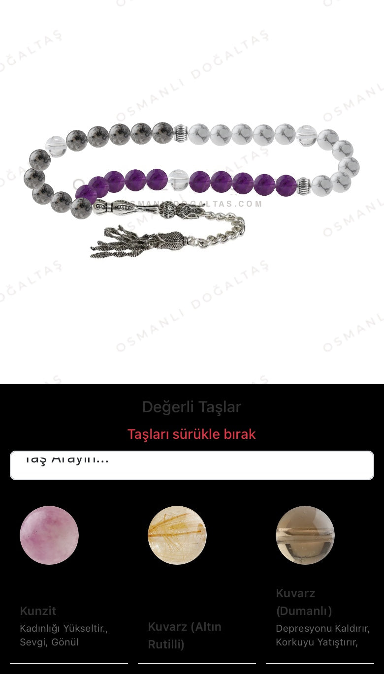 Özel Tasarım Tesbih - 33 Taş - Özel Tasarım Görseli