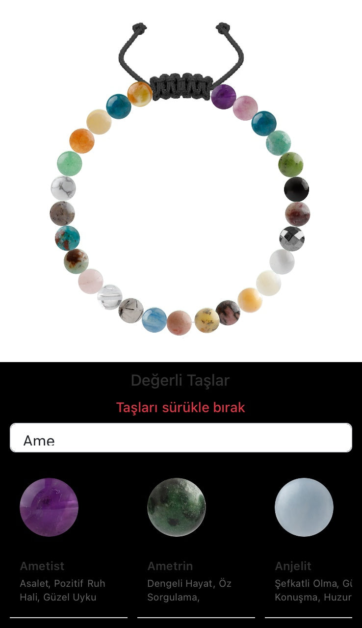 Özel Tasarım Merdiven Kapama Bileklik - 27 Taş - Özel Tasarım Görseli