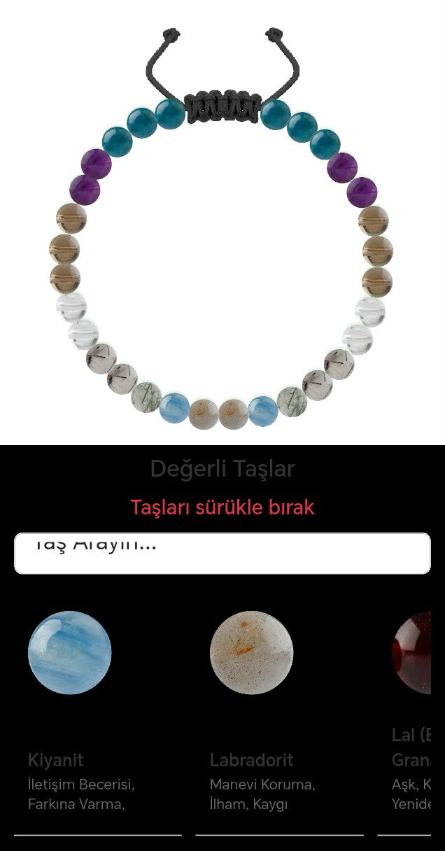 Özel Tasarım Merdiven Kapama Bileklik - 30 Taş - Özel Tasarım Görseli