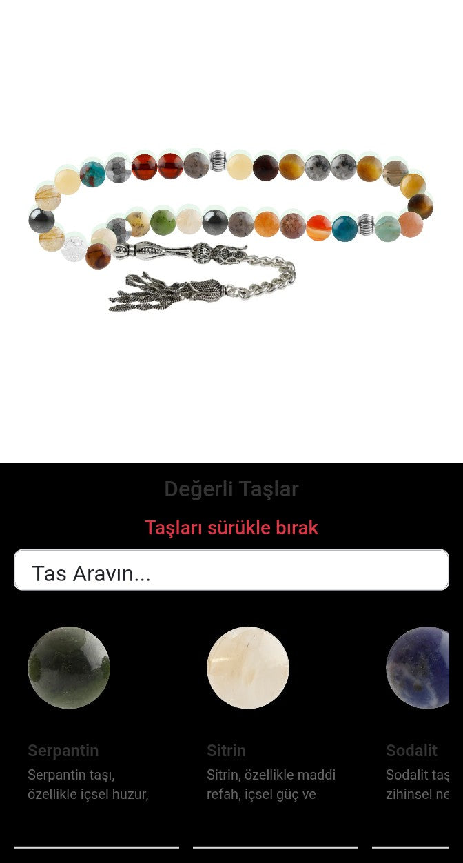 Özel Tasarım Tesbih - 33 Taş - Özel Tasarım Görseli