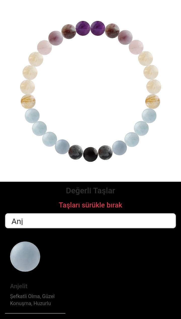 Özel Tasarım Elastik Misineli - 27 Taş - Özel Tasarım Görseli