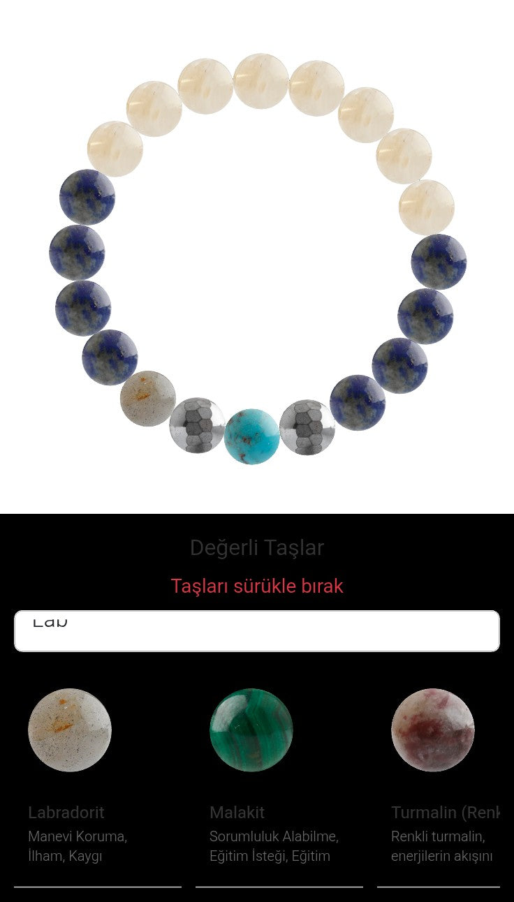 Özel Tasarım Elastik Misineli - 20 Taş - Özel Tasarım Görseli