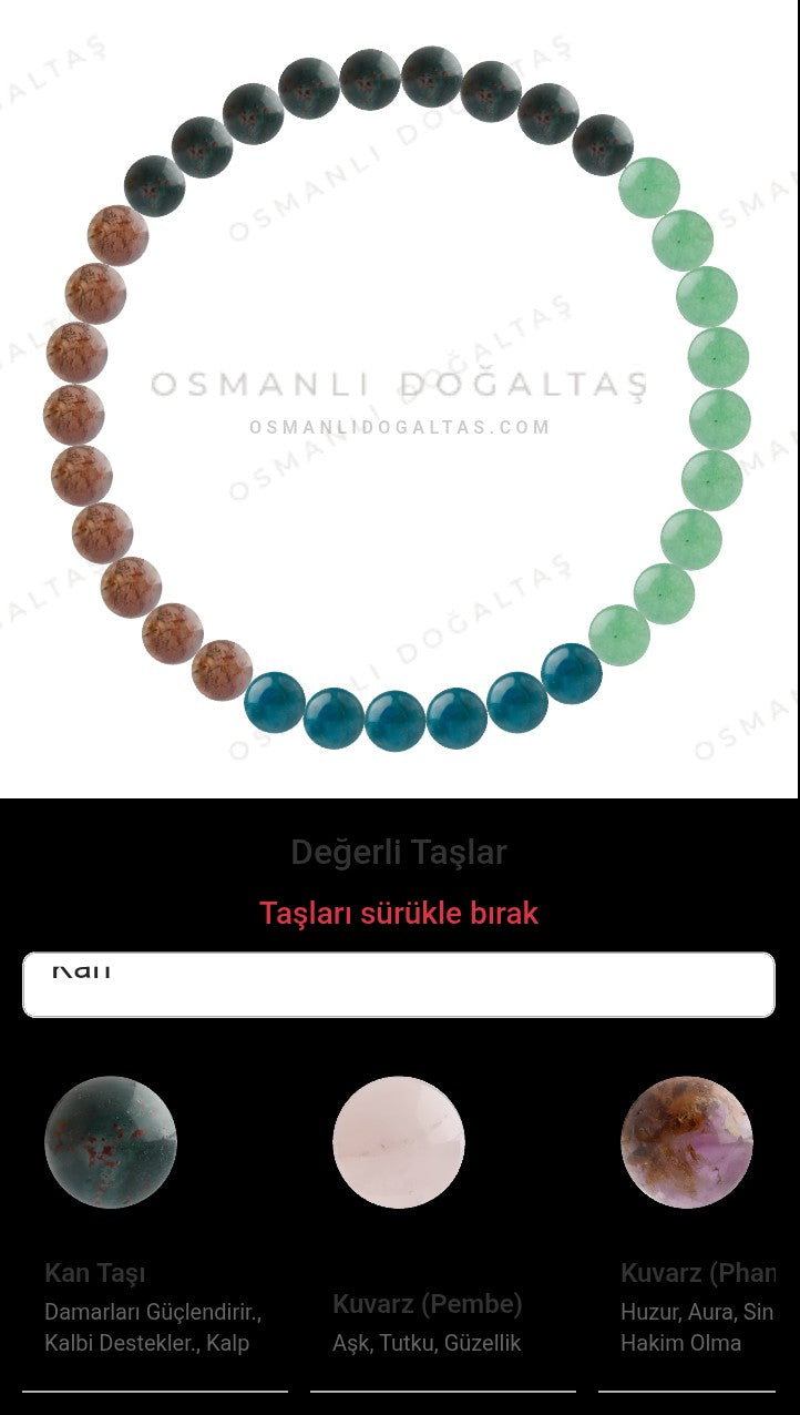 Özel Tasarım Elastik Misineli - 33 Taş - Özel Tasarım Görseli