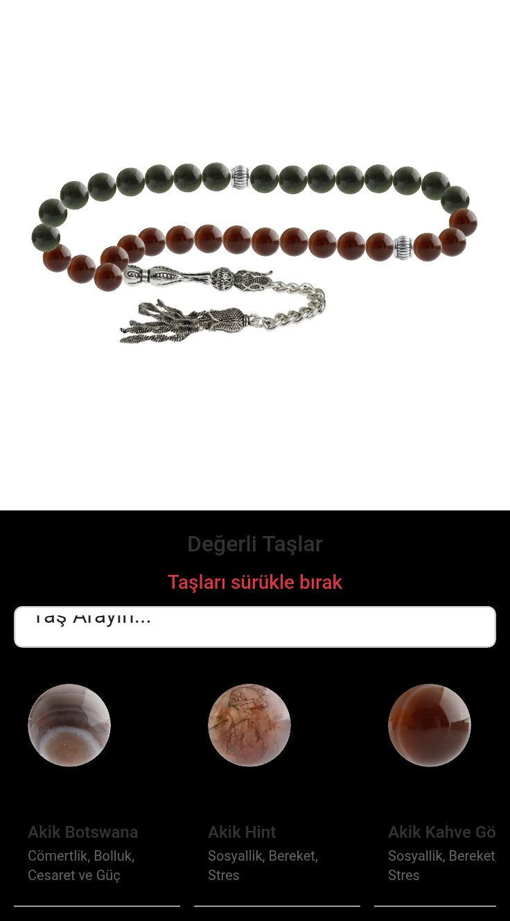 Özel Tasarım Tesbih - 33 Taş - Özel Tasarım Görseli