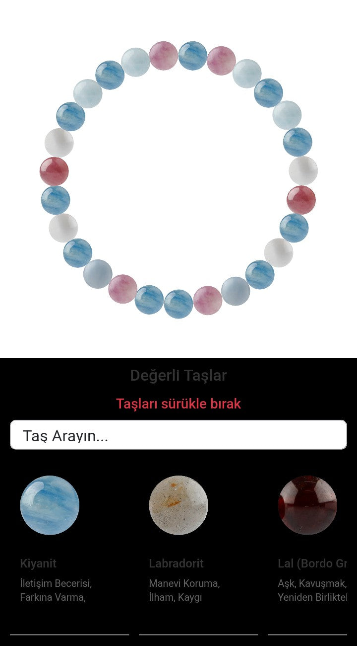 Özel Tasarım Elastik Misineli - 27 Taş - Özel Tasarım Görseli