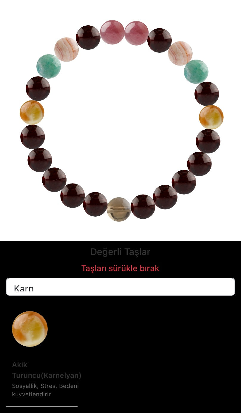 Özel Tasarım Elastik Misineli - 23 Taş - Özel Tasarım Görseli