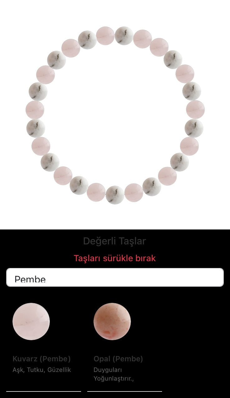 Özel Tasarım Elastik Misineli - 27 Taş - Özel Tasarım Görseli