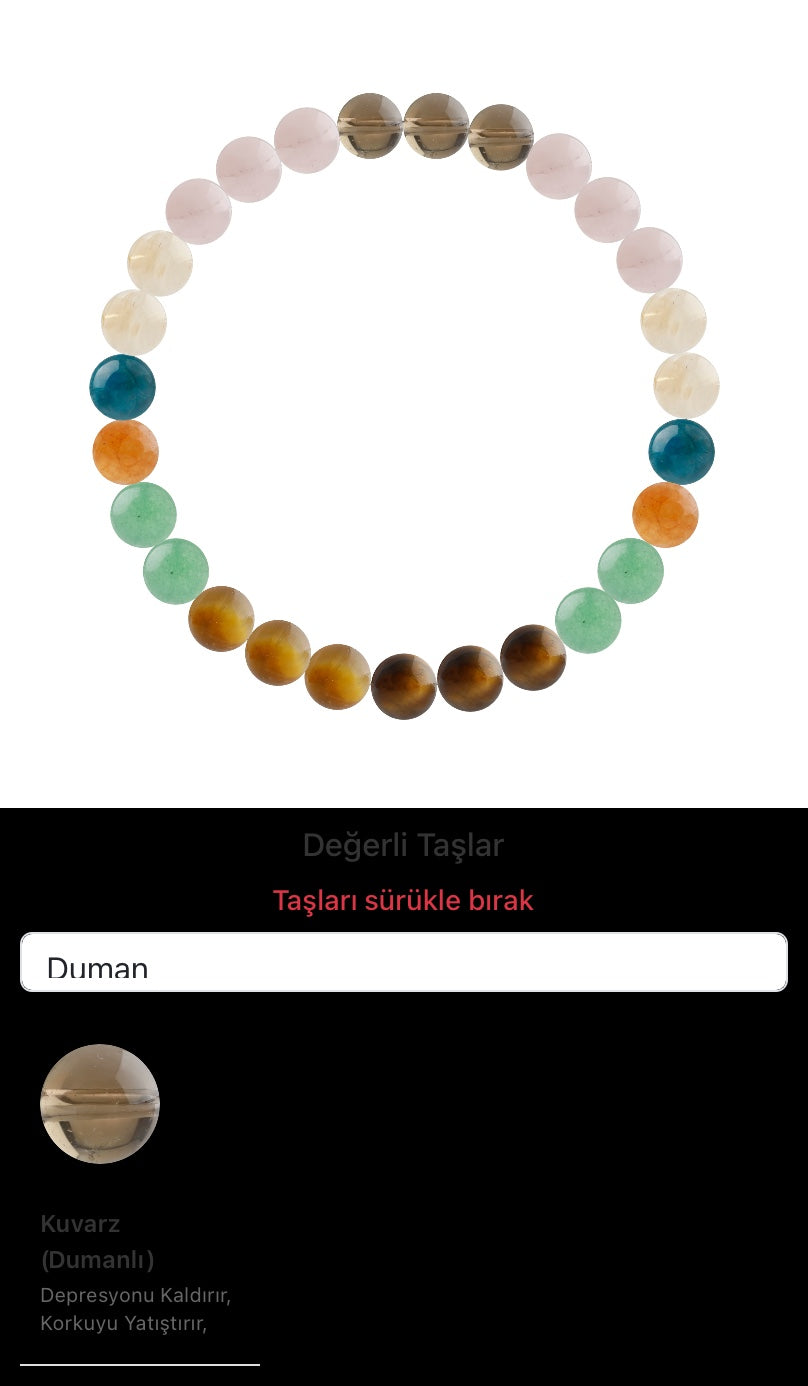 Özel Tasarım Elastik Misineli - 27 Taş - Özel Tasarım Görseli
