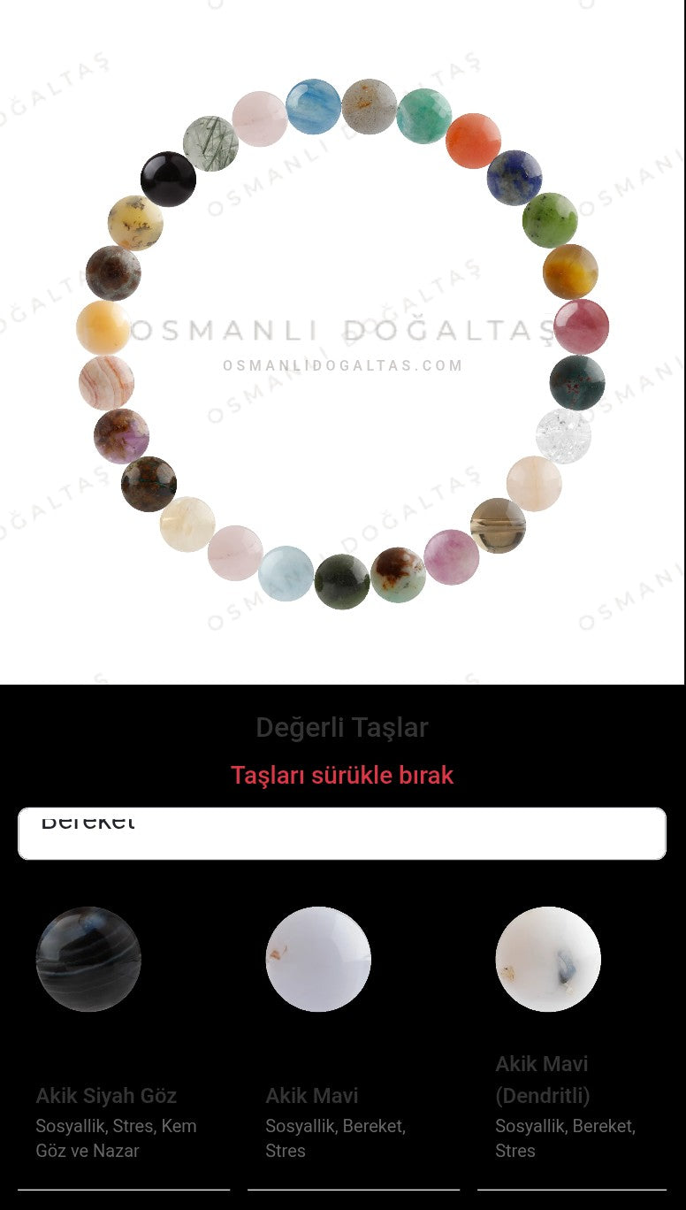 Özel Tasarım Elastik Misineli - 27 Taş - Özel Tasarım Görseli