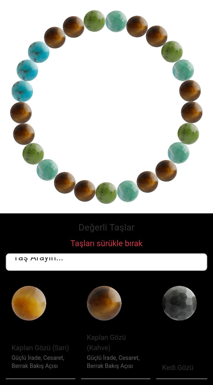 Özel Tasarım Elastik Misineli - 25 Taş - Özel Tasarım Görseli