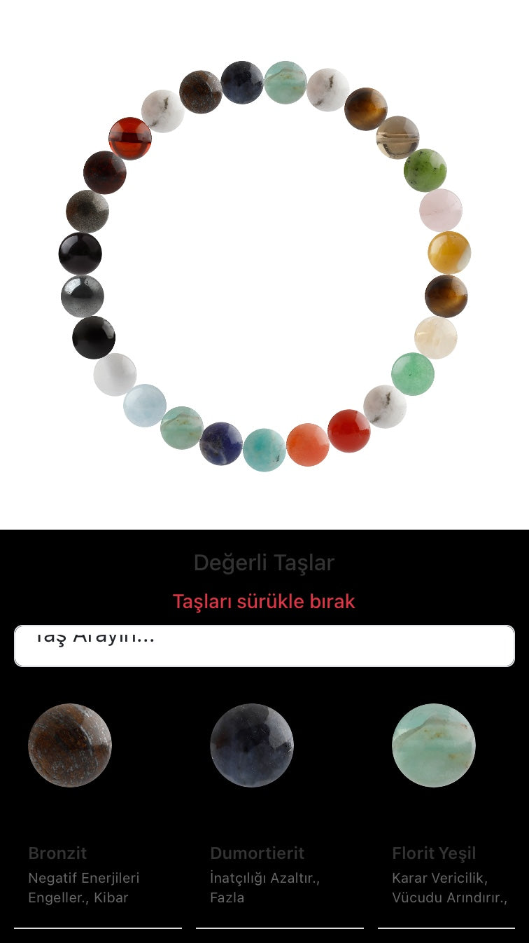 Özel Tasarım Elastik Misineli - 27 Taş - Özel Tasarım Görseli