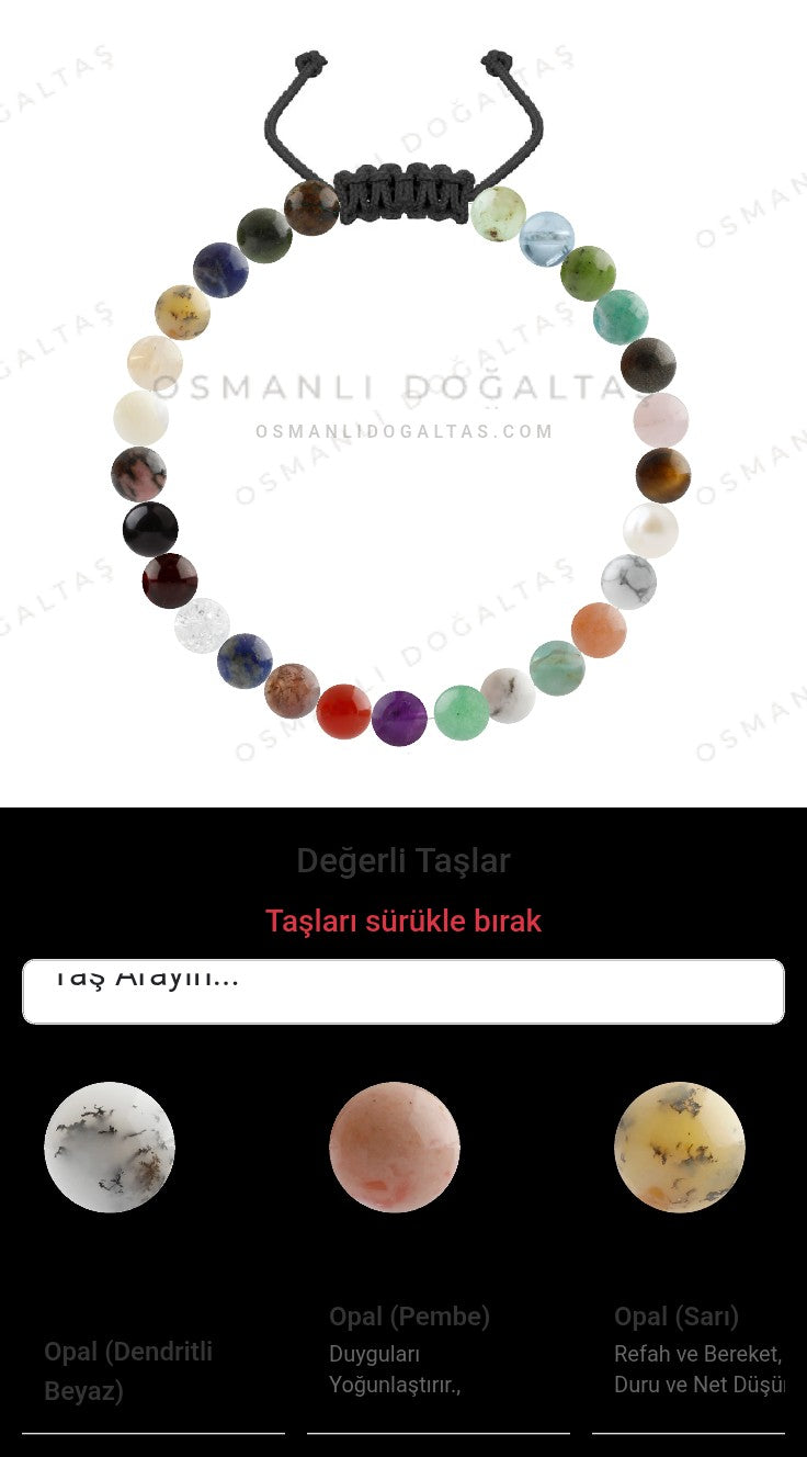 Özel Tasarım Merdiven Kapama Bileklik - 27 Taş - Özel Tasarım Görseli