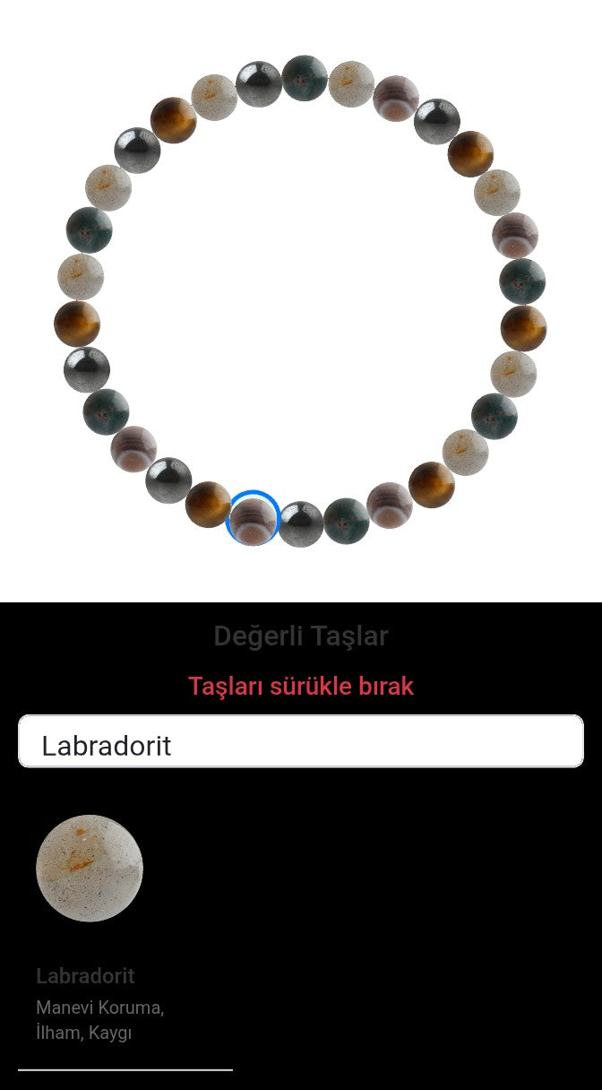 Özel Tasarım Elastik Misineli - 30 Taş - Özel Tasarım Görseli