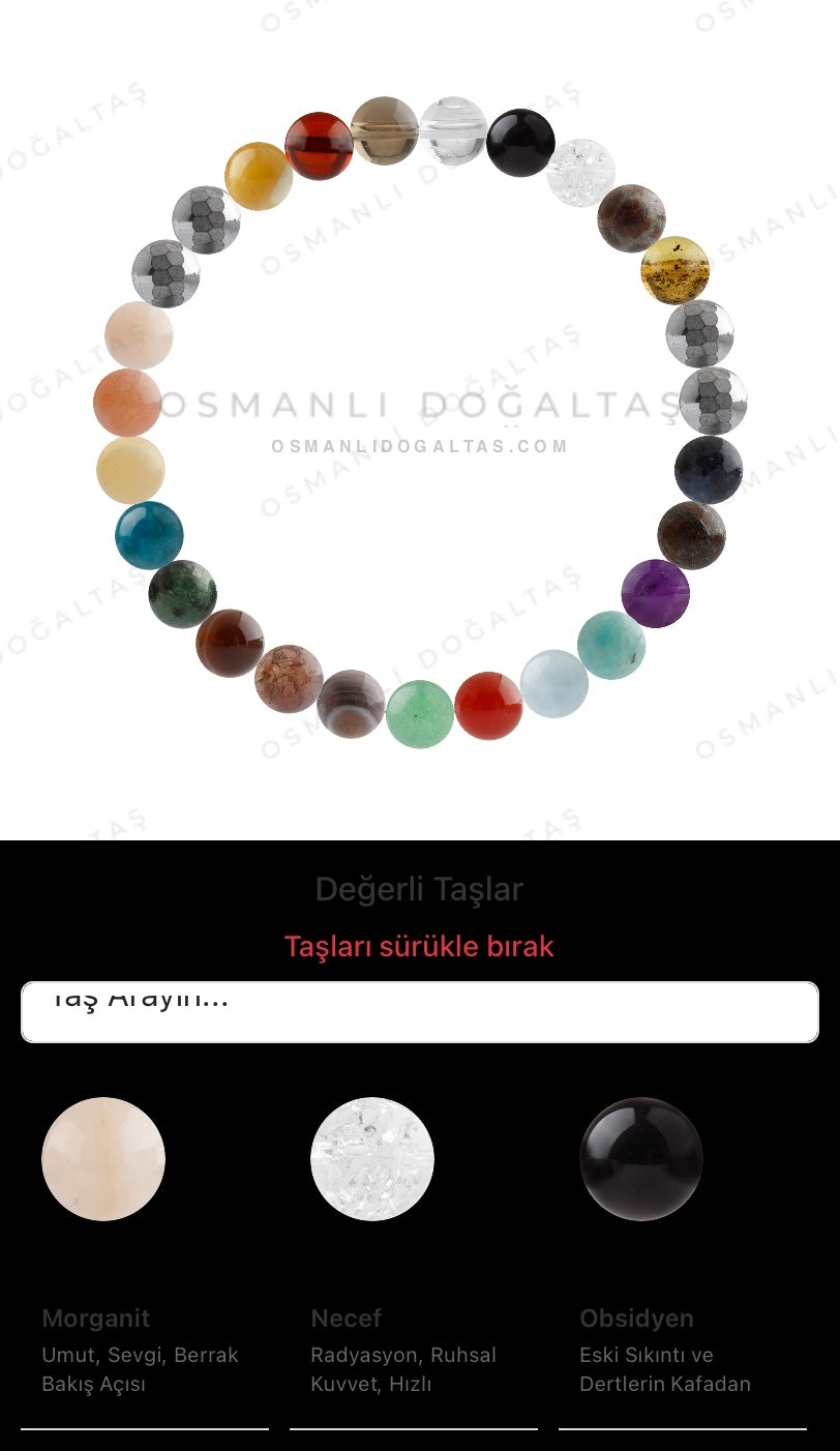Özel Tasarım Elastik Misineli - 27 Taş - Özel Tasarım Görseli