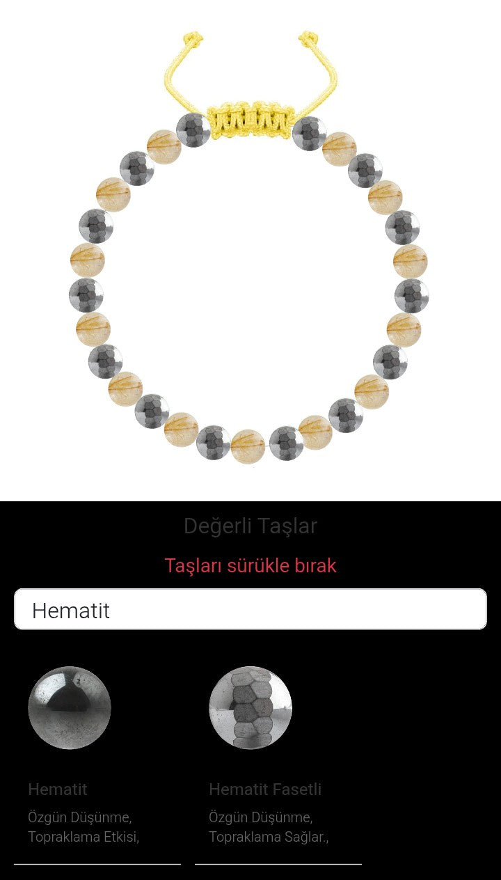 Özel Tasarım Merdiven Kapama Bileklik - 27 Taş - Özel Tasarım Görseli