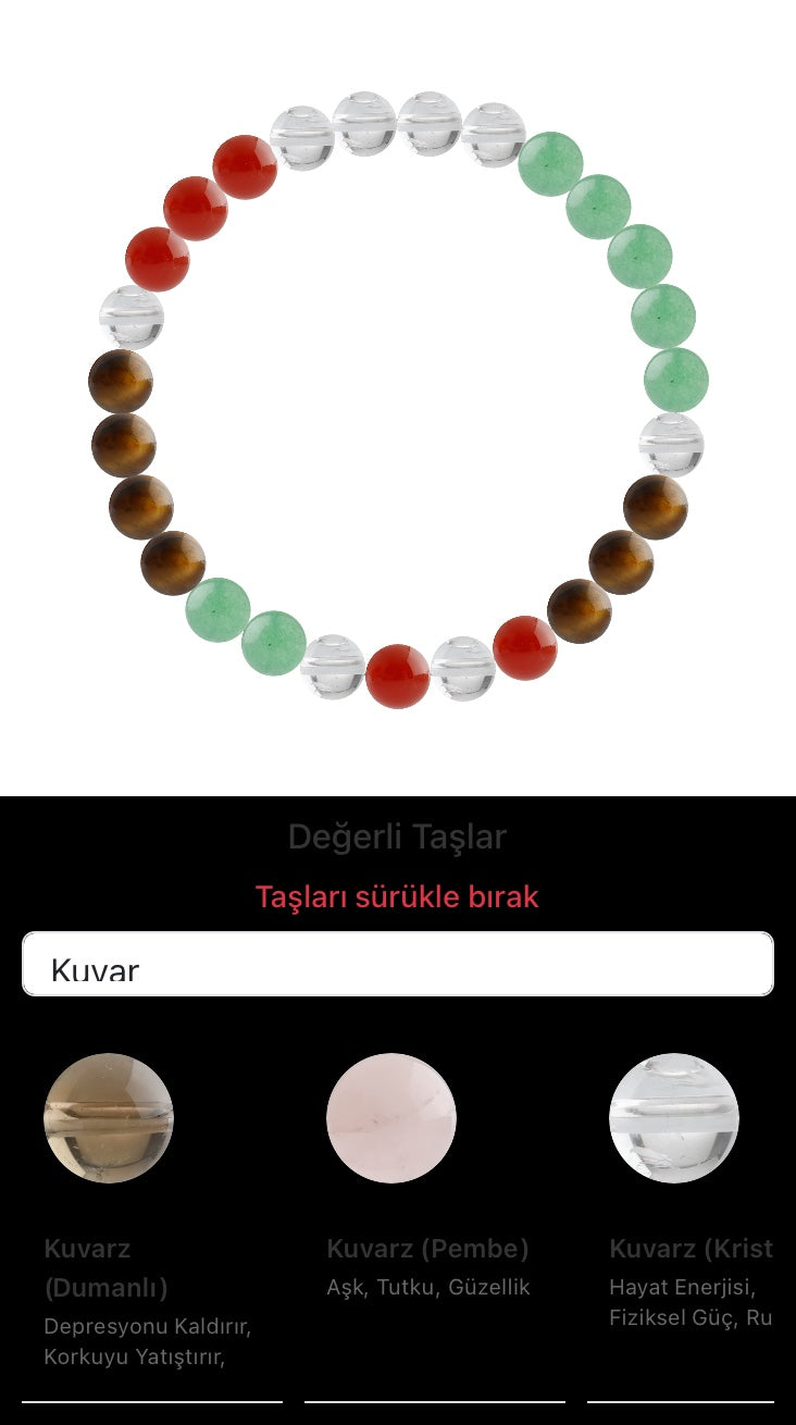 Özel Tasarım Elastik Misineli - 27 Taş - Özel Tasarım Görseli